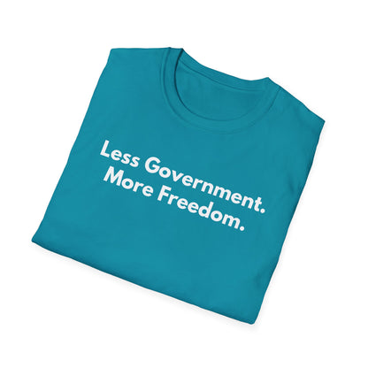 Unisex Soft-Style T-Shirt – "Less Government. More Freedom"