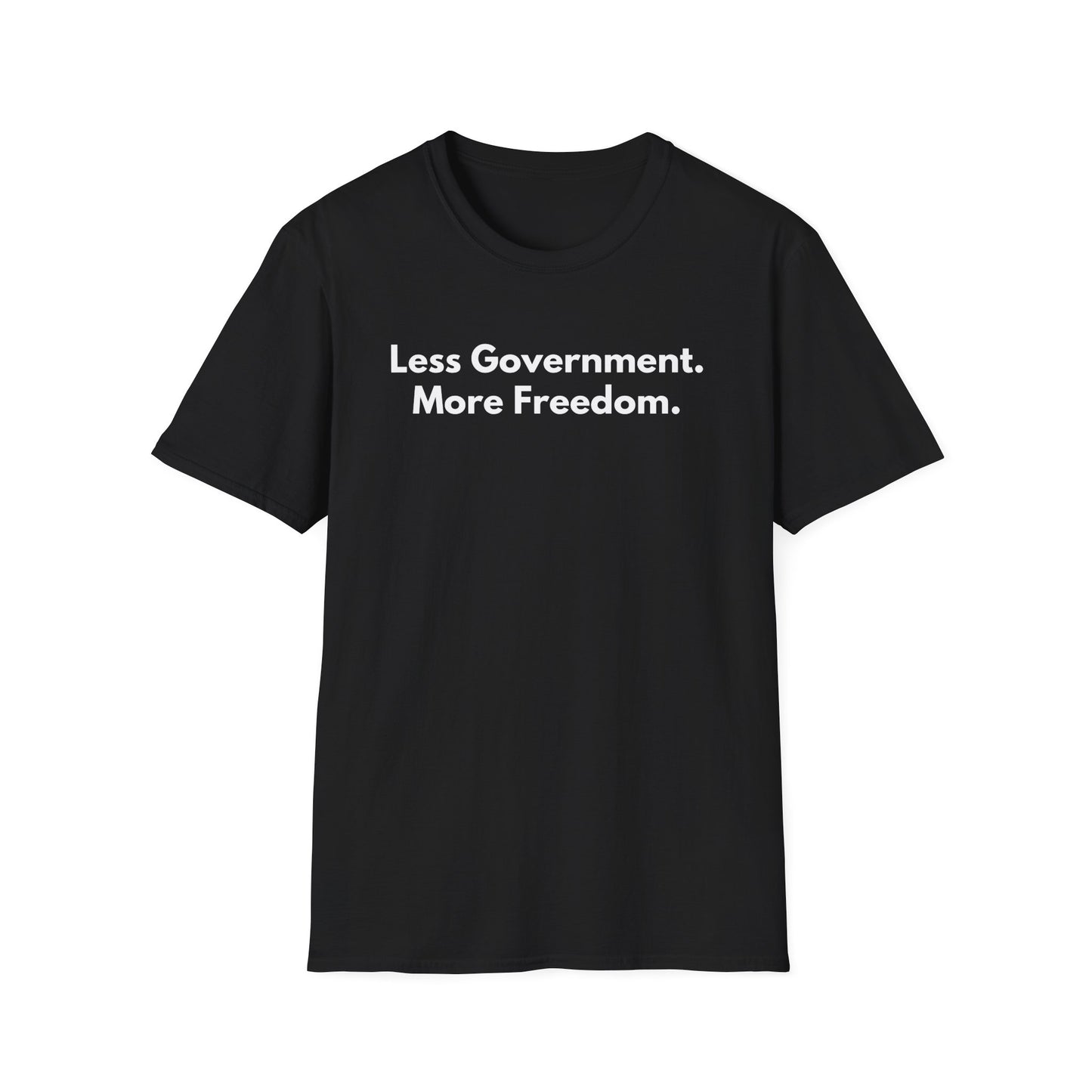 Unisex Soft-Style T-Shirt – "Less Government. More Freedom"