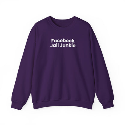 Facebook Jail Junkie Unisex Heavy Blend™ Crewneck Sweatshirt