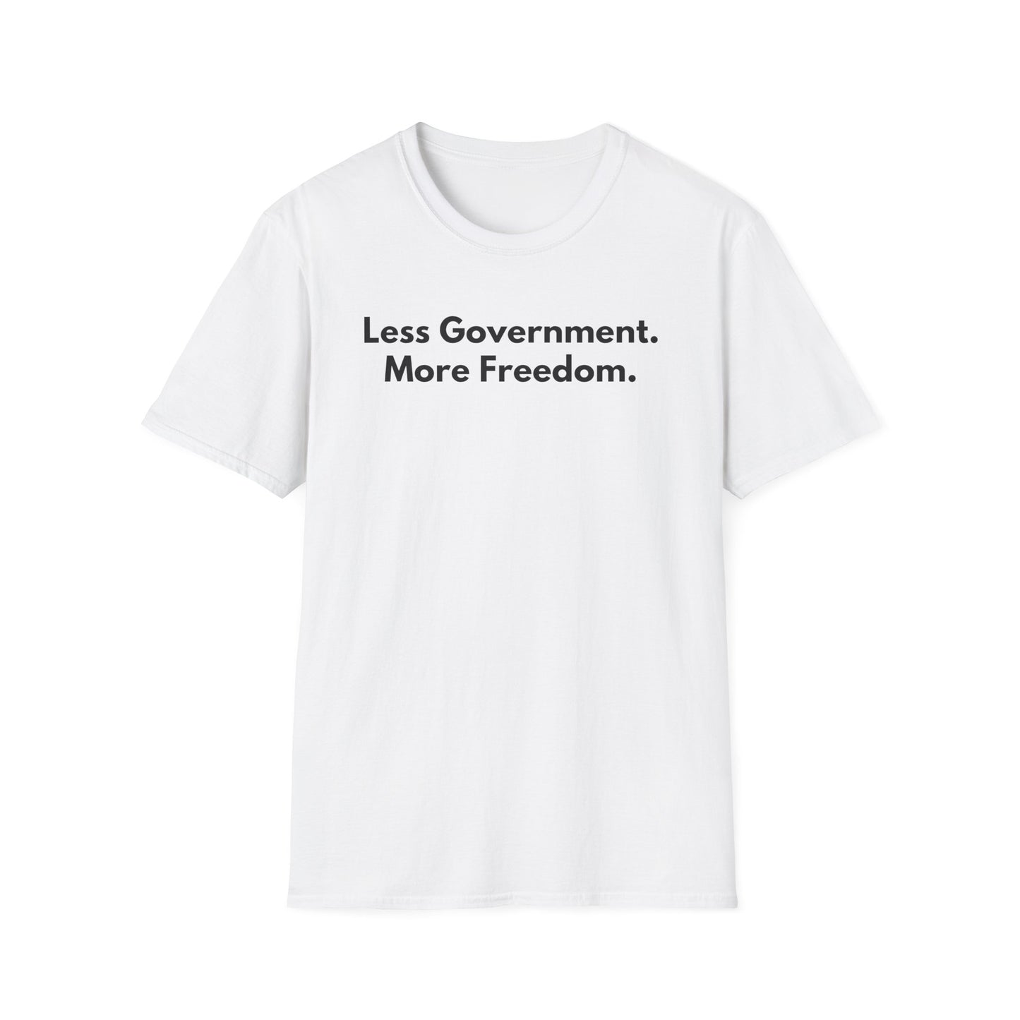 Unisex Soft-Style T-Shirt – "Less Government. More Freedom"