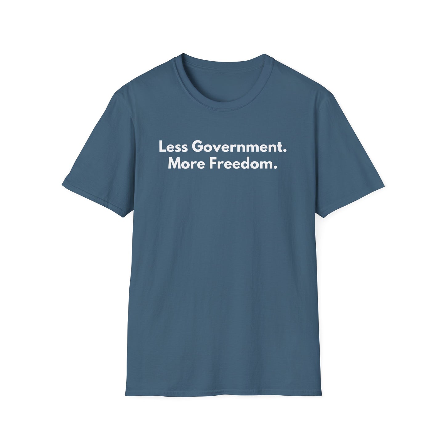 Unisex Soft-Style T-Shirt – "Less Government. More Freedom"