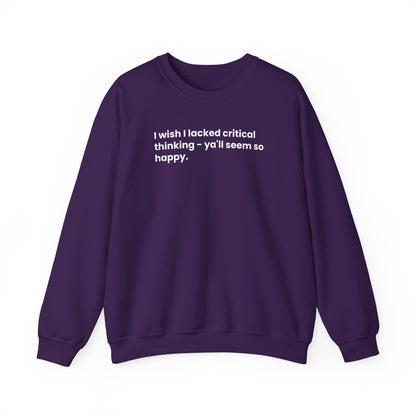 Critical Thinking Unisex Heavy Blend™ Crewneck Sweatshirt