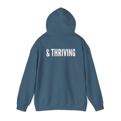 Unisex Heavy Blend™ Hooded Sweatshirt – "Unvaxxed & Thriving Bold"