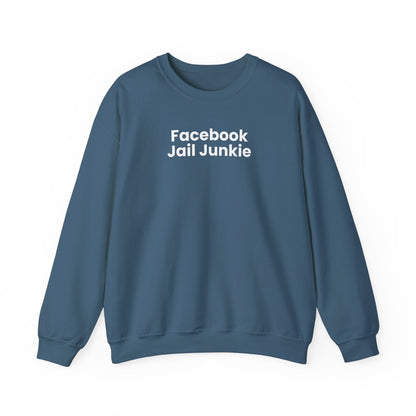 Facebook Jail Junkie Unisex Heavy Blend™ Crewneck Sweatshirt