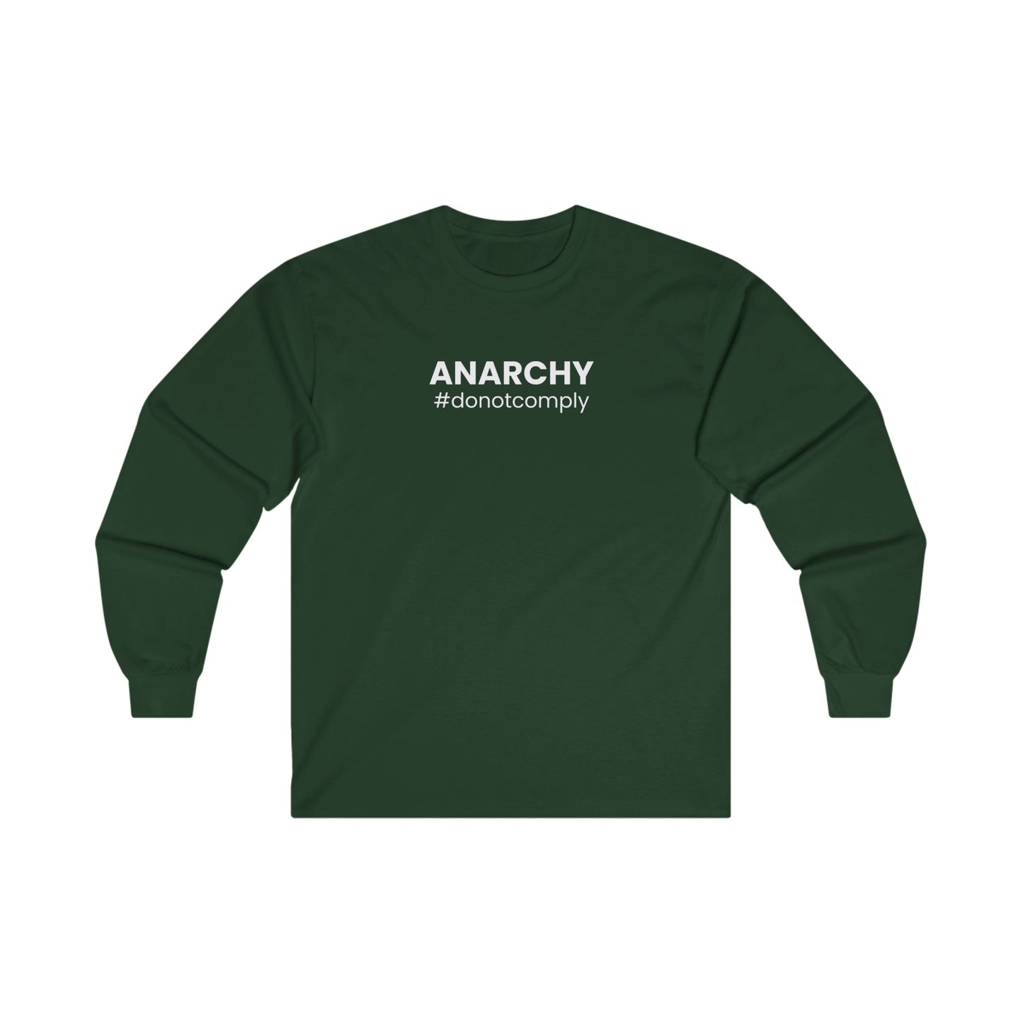 Unisex Ultra Cotton Long Sleeve Tee – "Anarchy: Do Not Comply"