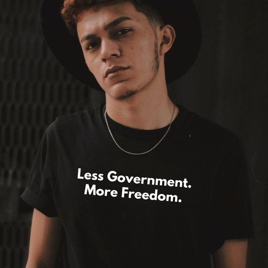 Unisex Soft-Style T-Shirt – "Less Government. More Freedom"