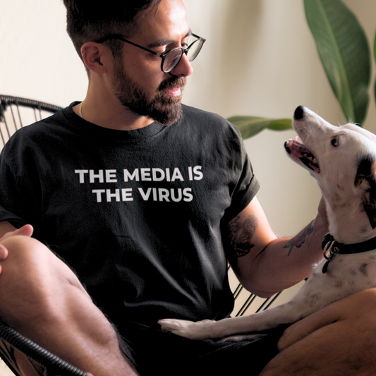 Unisex Soft-Style T-Shirt: "The Media Is the Virus"